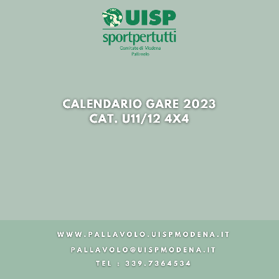 Cat. U11/12 4x4 - Calendario Gare