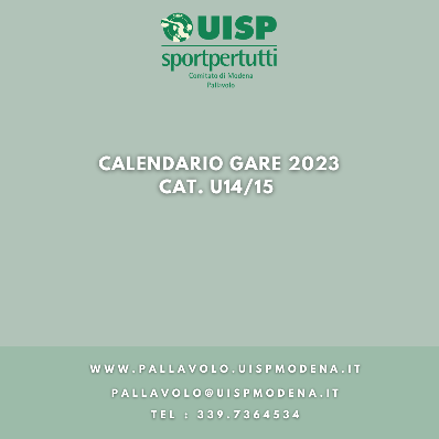 Cat. U14/15 - Calendario Gare
