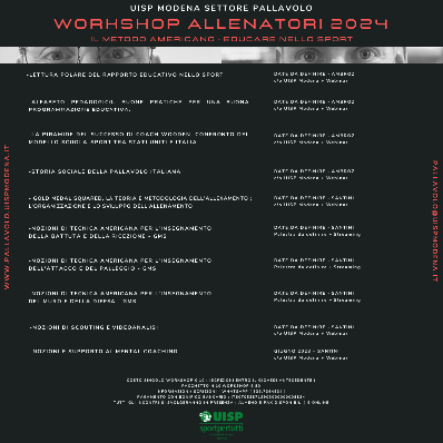Workshop Allenatori 2023 - Il Metodo Americano + Educare Nello Sport ( Maggio/Giugno 2023 )