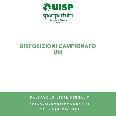Disposizioni Campionato U14