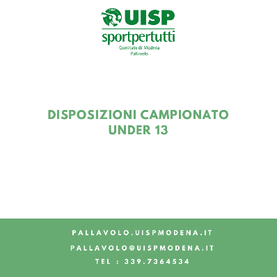 Disposizioni Campionato U13