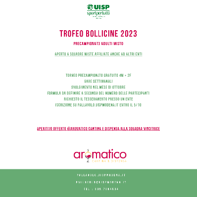 Precampionato Misto Adulti - Trofeo Bollicine 2023