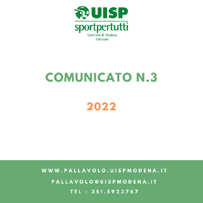 Comunicato N.3/2022 - Online