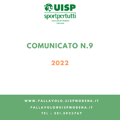 Comunicato N.9/2022 - Online