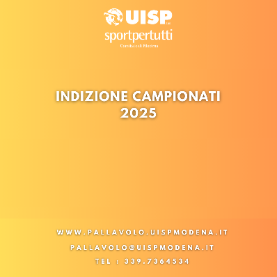 Indizione Campionati 2025 - Fase 1 Modena