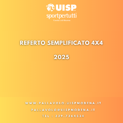 Referto Semplificato 4x4 - 2025