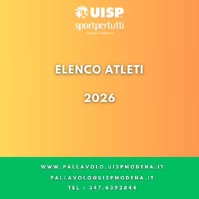 Elenco Atleti - 2026