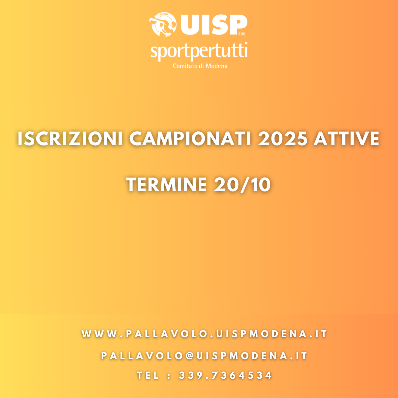 Iscrizioni Campionati Attive