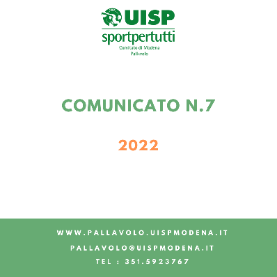 Comunicato N.7/2022 - Online