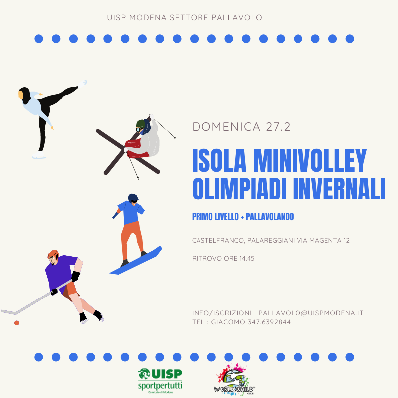 Isola Minivolley Inverno " Olimpiadi Invernali " - A Castelfranco il 27/2